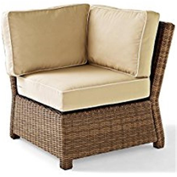 Veranda Bradenton Outdoor Wicker Sectional Corner Chair; Sand VE1100216